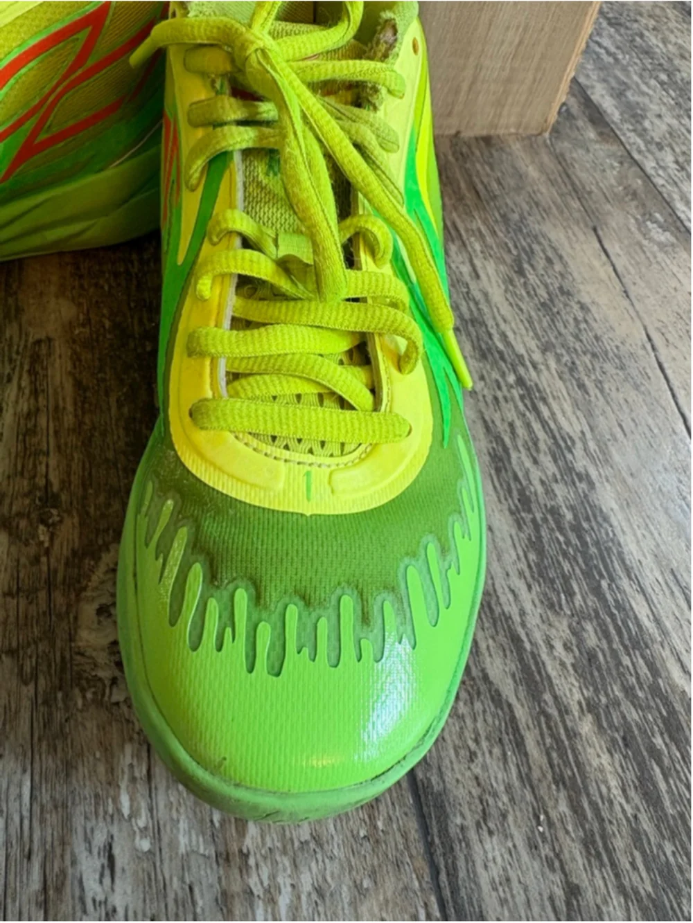 Puma x LaMelo Ball Nickelodeon Slime Basketball Sneakers Neon Green